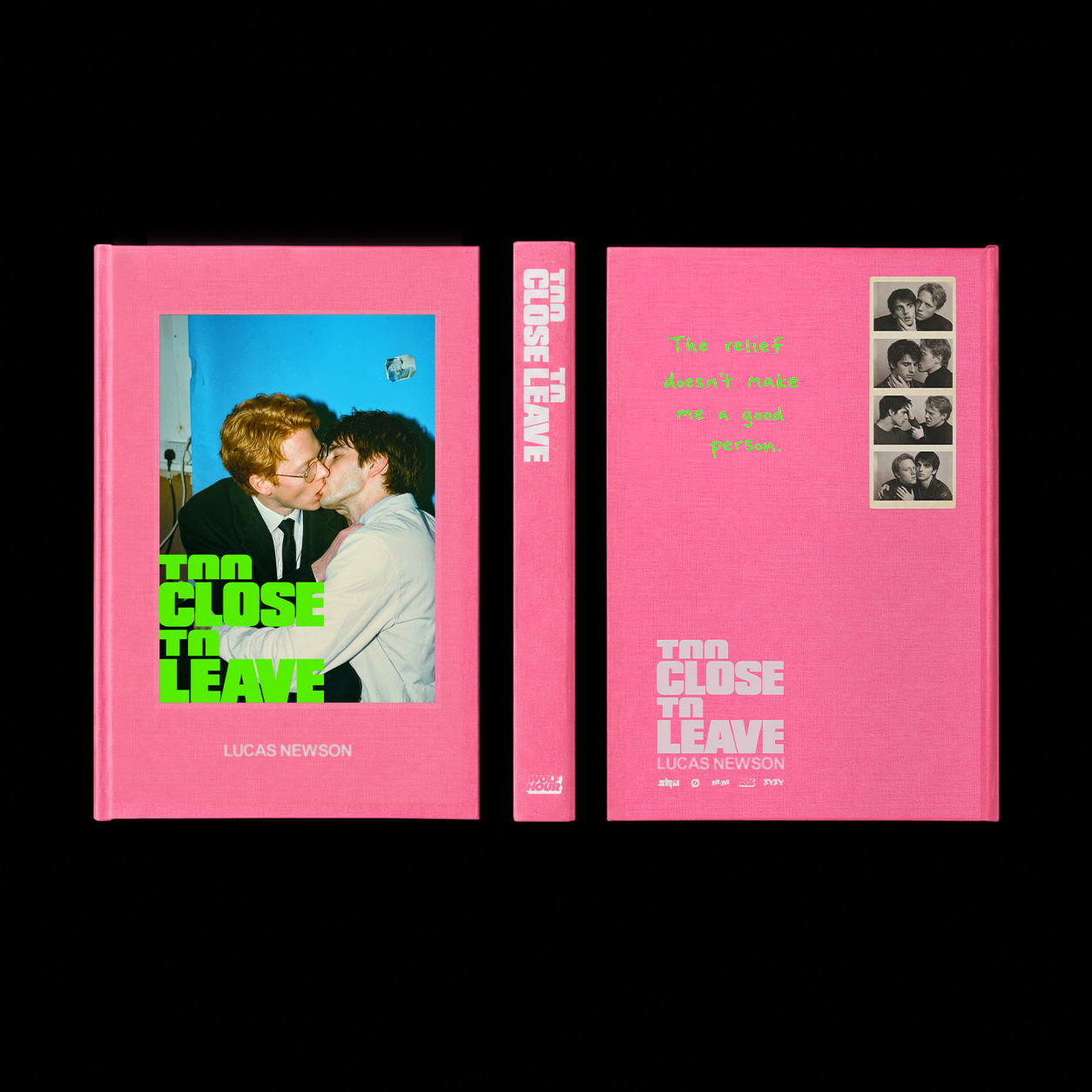 Too Close to Leave novel front spine and back cover